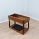 Angelo Mangiarotti for Molteni 4D Series solid wood Bar Cart 1970s