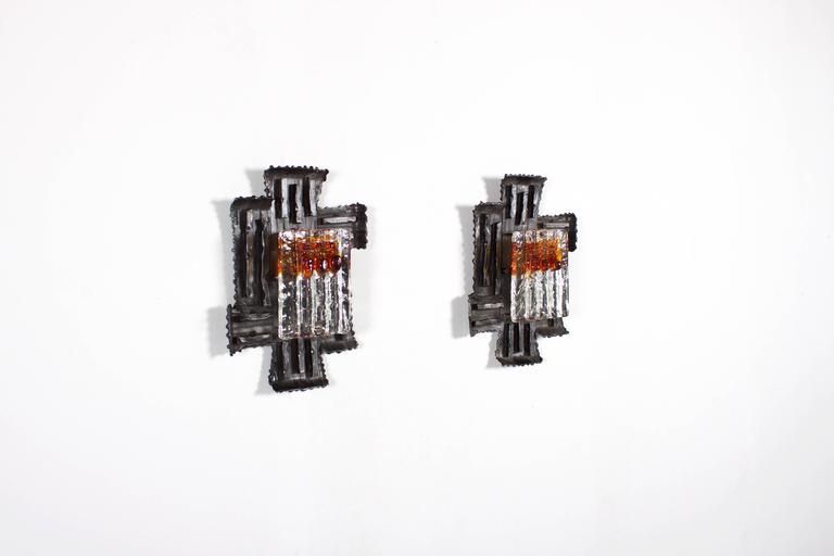 Pair of Swedish wall by Tom Ahlström and Hans Ehrich