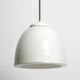 Beautiful large original Mid Century Bauhaus opal glass ceiling lamp