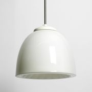 Beautiful large original Mid Century Bauhaus opal glass ceiling lamp