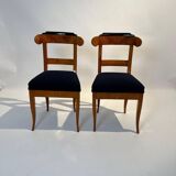 Biedermeier Chairs in Cherry Wood, Germany, 1830s, Set of 5