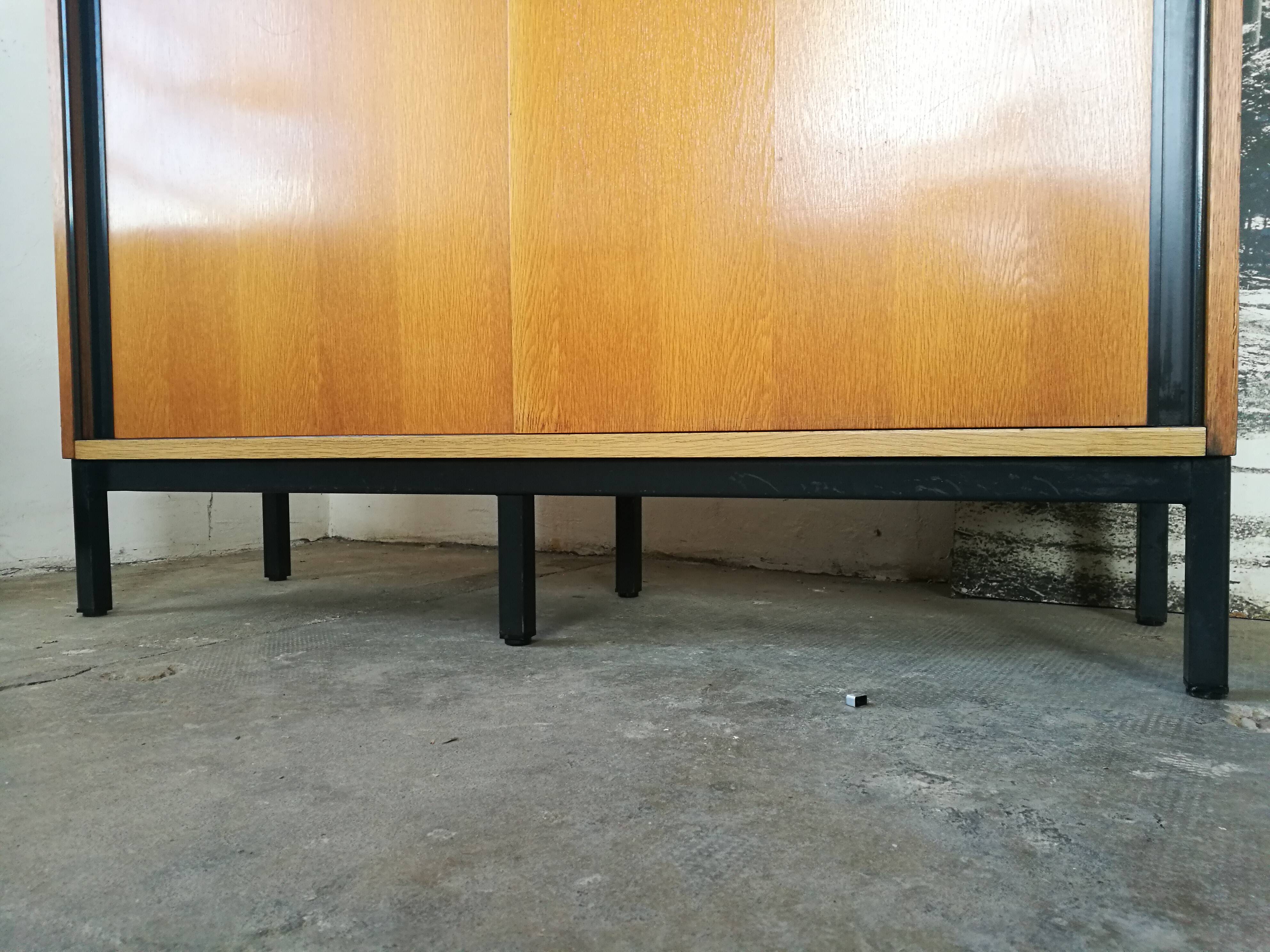Vintage top sideboard from the 80s, sliding doors