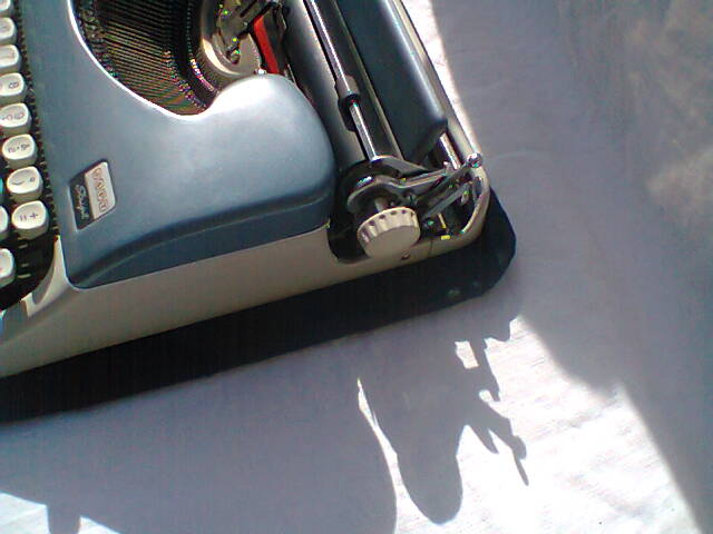 Typewriter Japy Script portable blue 50-60 years