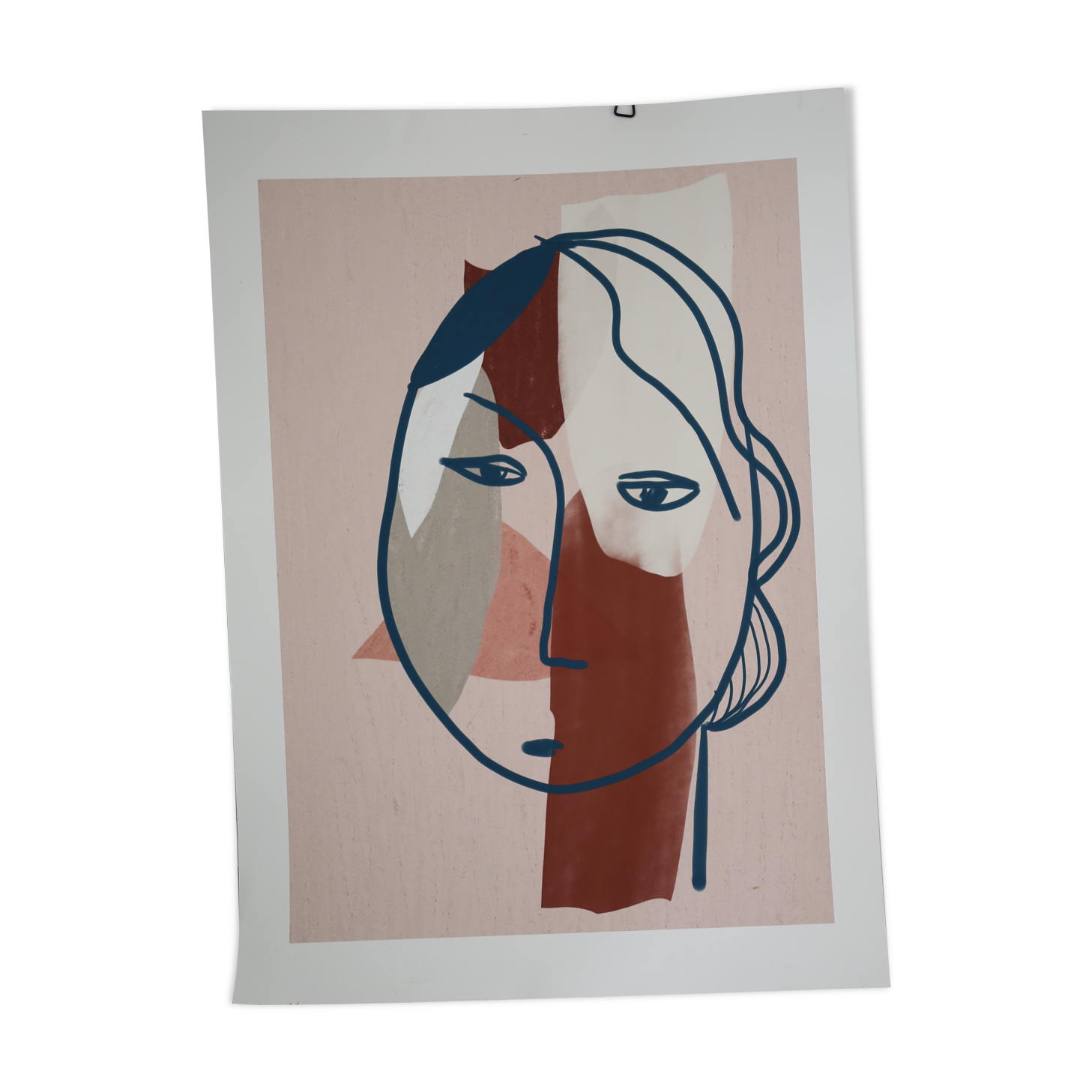 Art Print "Slightly Sad Head" Giclee Fine