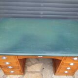 Desk with old oak administration pedestal