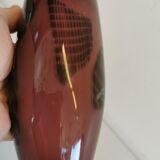 Vase en verre aux couleurs / nuances violettes, estimé danois et des années 1970-80.