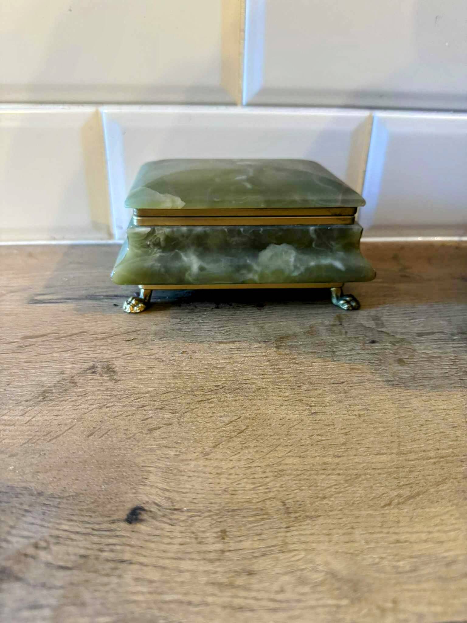 Large onyx jewelry box