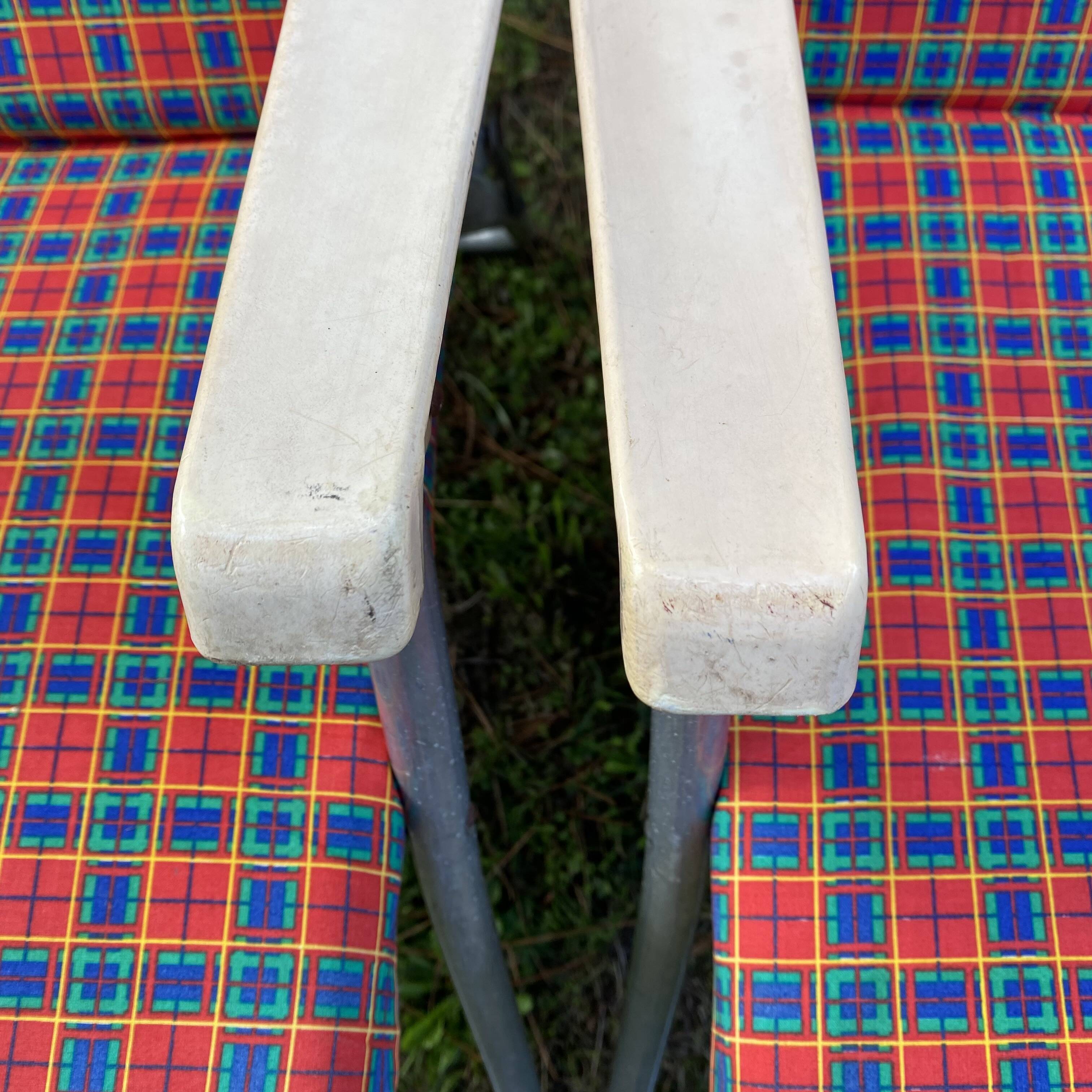 Pair of vintage Kettler Germany folding garden armchairs