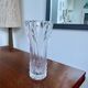 Grand vase torsadé en verre