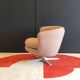 Fauteuil pivotant scandinave vintage des années 70