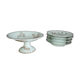 Tiered plates and compote dish