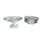 Assiettes montées et compotier