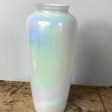 Iridescent glass vase