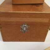 Lot of 4 vintage wood boxes