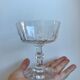 Lot of 7 champagne glasses in crystal engraved early twentieth century