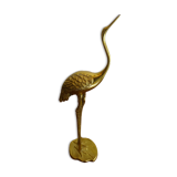 Vintage brass heron