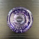 Biot glass in purple glass
