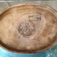 Oval fruit cup in Longwy enamels with floral decoration