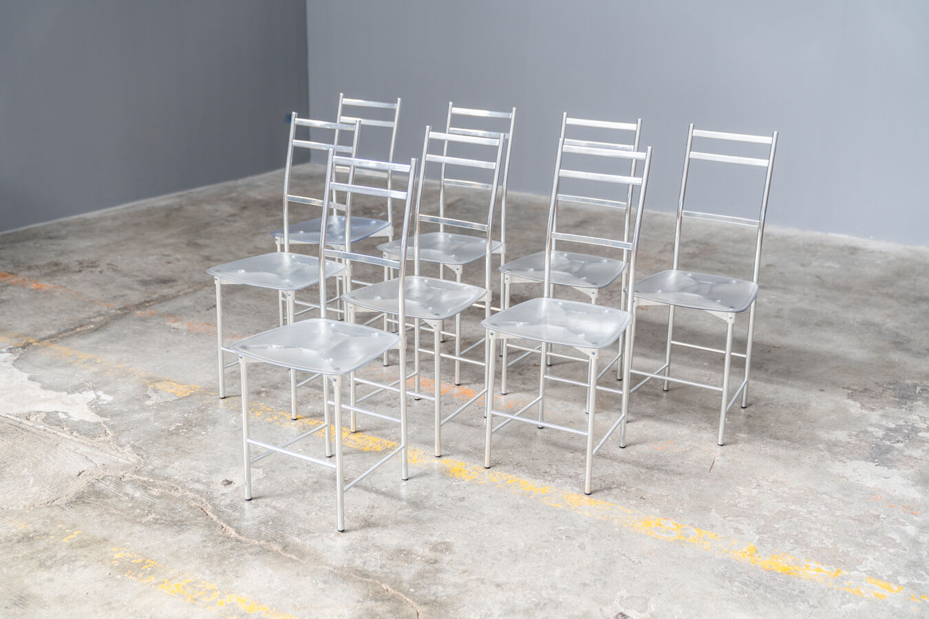 Dining Chairs by Opera Design for Ycami Italia, 1980s, Set of 6