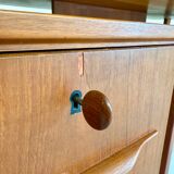 Scandinavian design desk Swiss Teack 70s vintage teak