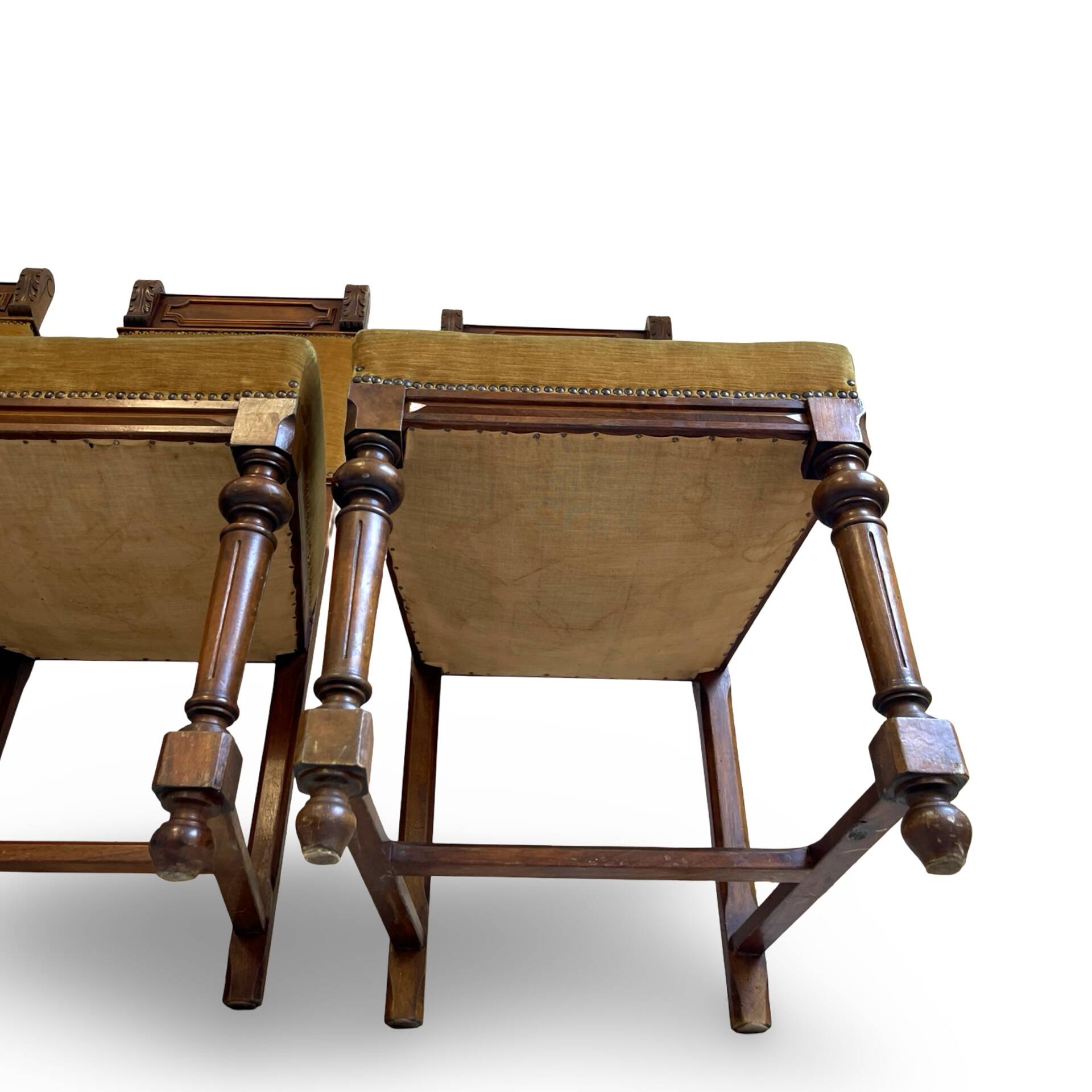 four Victorian dining chairs