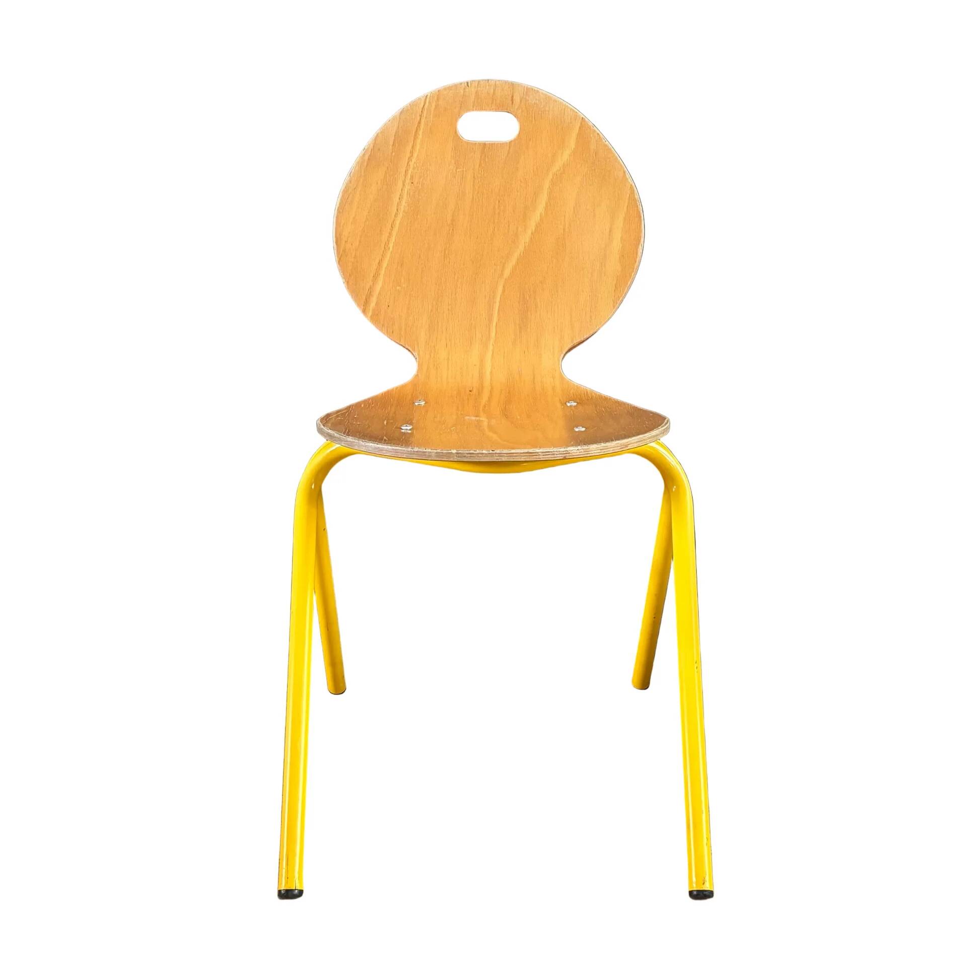 Chaise d’école enfant en lamellé-collé cintré