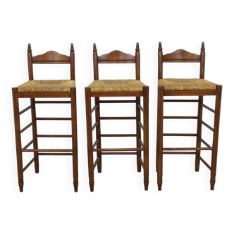 Lot de 3 tabourets de bar vintage de Bulthaup, années 1970