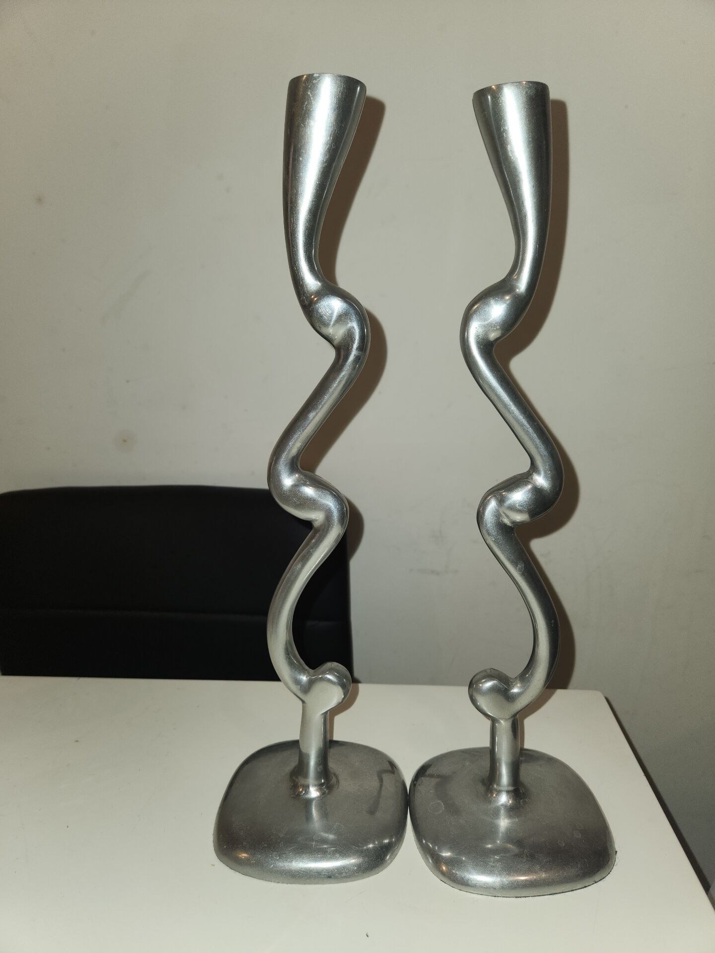 Aluminium candle holders