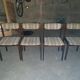 Denmark, 1980, set of 4 curly wool chairs