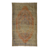 Turkish Anatolian Handmade Vintage Rug 318 cm x 186 cm