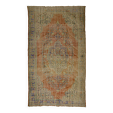 Turkish Anatolian Handmade Vintage Rug 318 cm x 186 cm