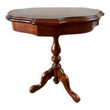 Marquetry pedestal table