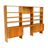 Pine vintage wall unit / wall system made in the 1970s