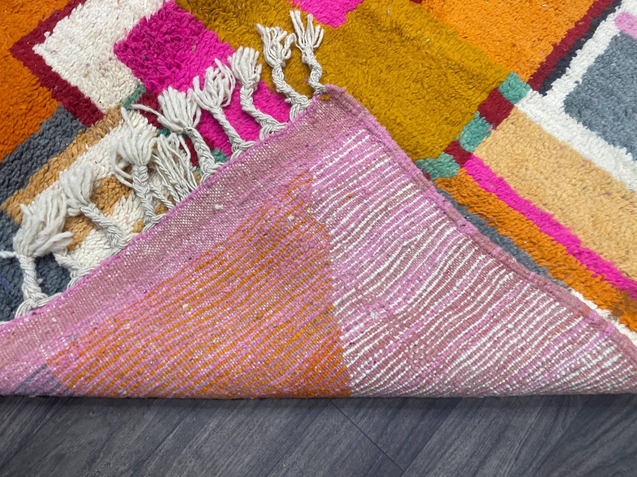 Tapis berbère en laine pure 2.5 x 1.5 m