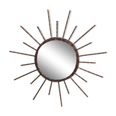Miroir soleil en fer forgé.