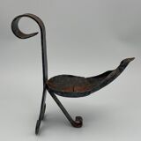 Candlestick brutalist ironwork 1970