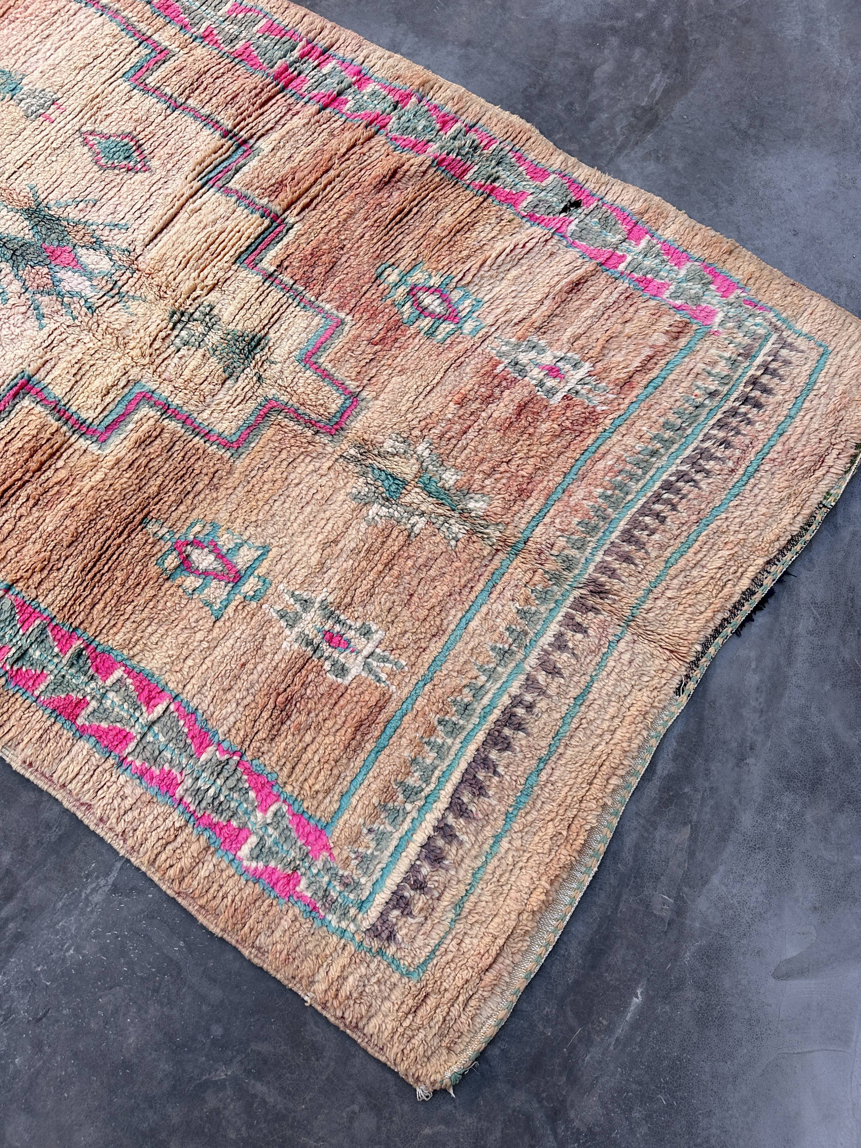 Tapis Marocain  Boujad coloré - 369 x 176 cm