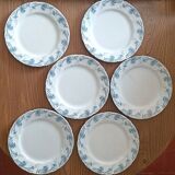 6 Kléber Lunéville pattern plates