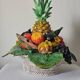Vintage slipware fruit bowl