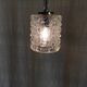 Glass and gilded metal suspension - mid 20th century