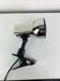 Vintage chrome metal clip-on spotlight