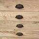 Shop counter in raw chestnut 205cm