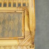 vintage rattan coffee table by Rohé Noordwolde from the 1950s