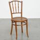 Vintage Bistro Chair with Woven Seat