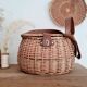 Panier ou besace de pêcheur en rotin