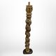 Carved wood column with grape decor, France 1900s