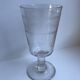Lot de 6 verres à vin dépareillés en cristal gravé années 30-40