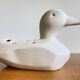 Vase pique-fleurs canard céramique annees 80