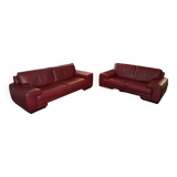 Red Leather Sofa