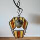 Vintage stained glass pendant light